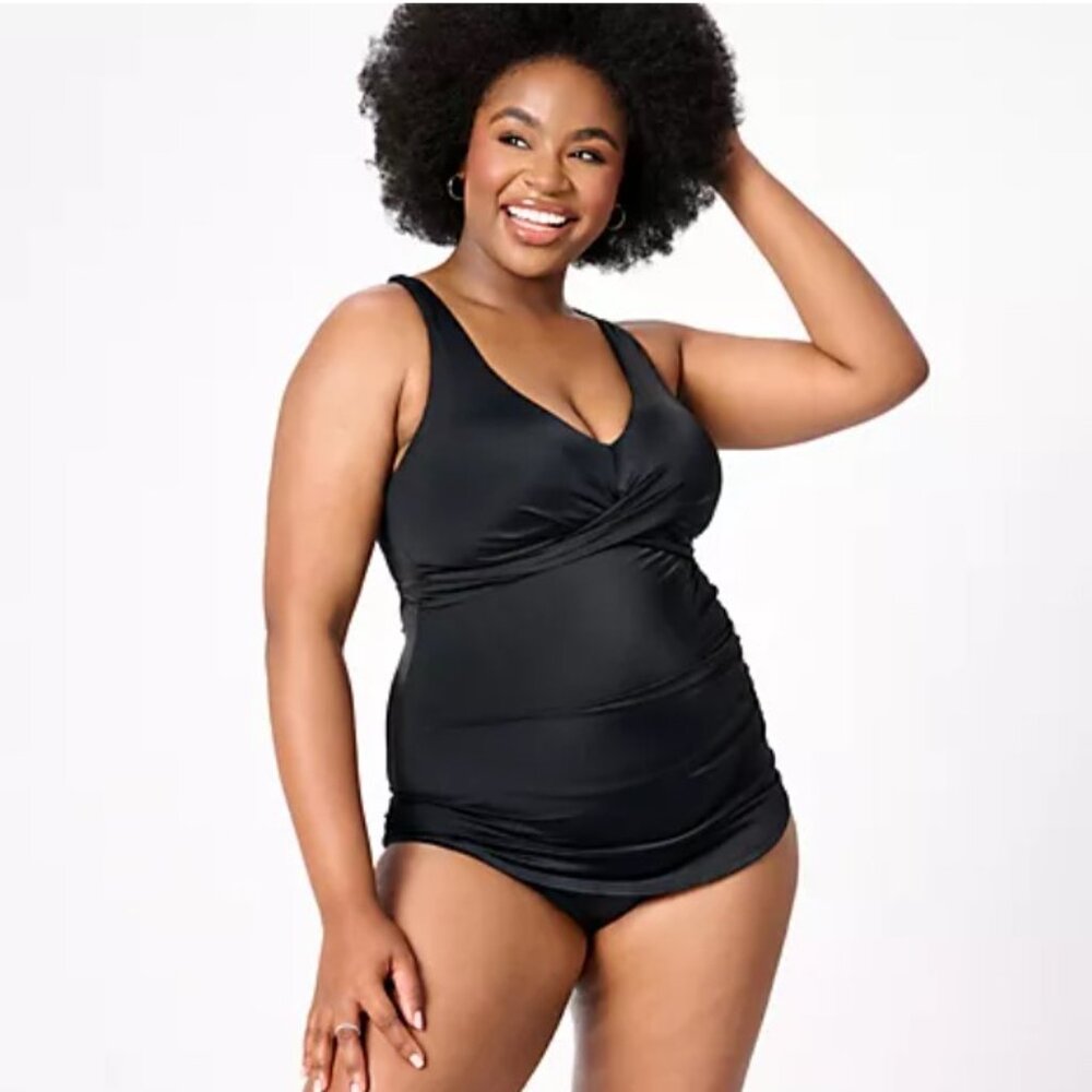 Kim Gravel x Swimsuits For All Sarong One-Piece Reg 16 A621135